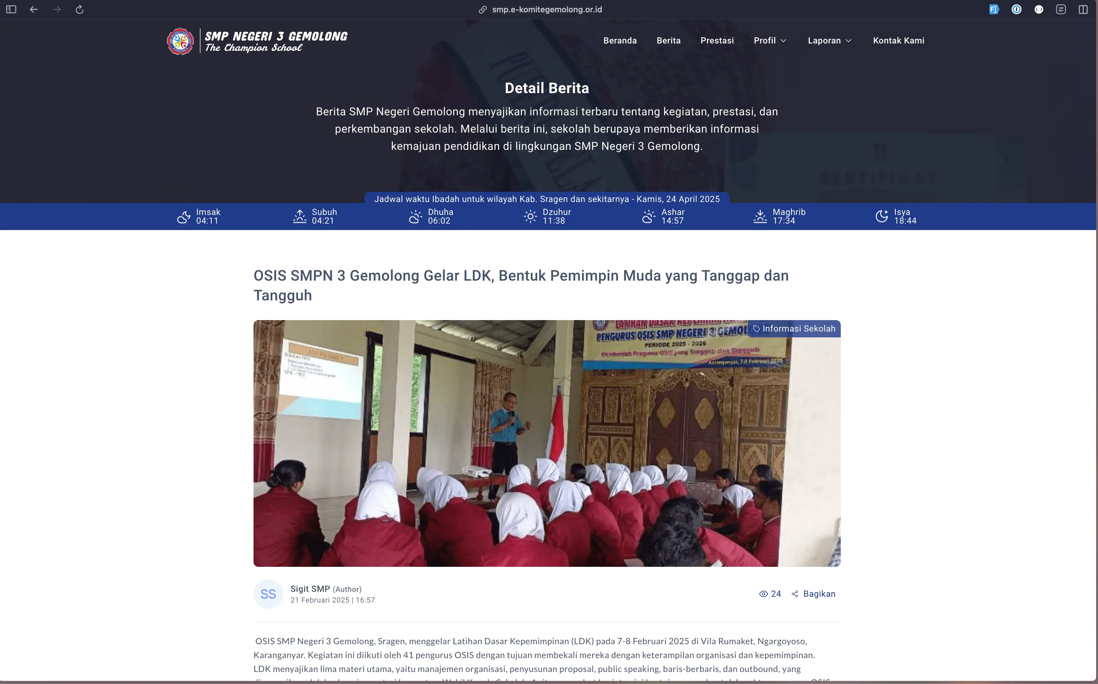 E-Komite Gemolong Screenshot 2
