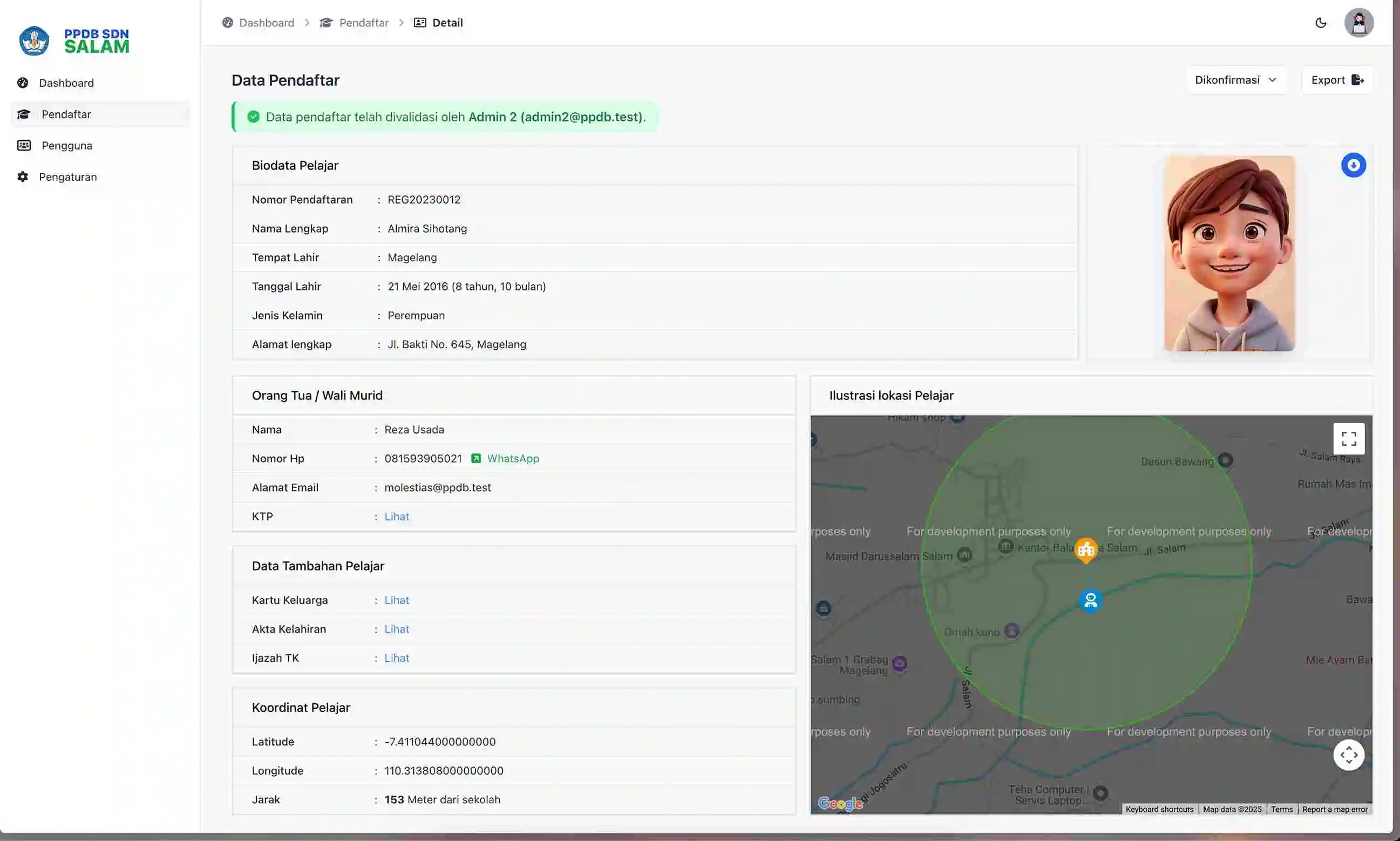 PPDB Web Screenshot 1